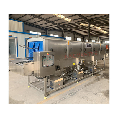 Laveuse automatique de cage de volaille en argent, machine à laver de panier en plastique
