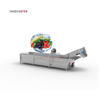 Machine à laver à la brosse douce commerciale pour les légumes-racines et les fruits ovaux en argent