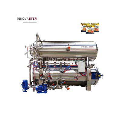 Système d'autoclave 3P stérilisateur de bain d'eau pour machine de retort de thon de poisson de tomates en conserve