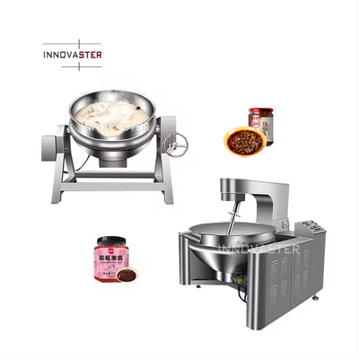 Fonction d'ébullition et de mélange Machine électrique de cuisson de caramel chauffant avec mélangeur 200L