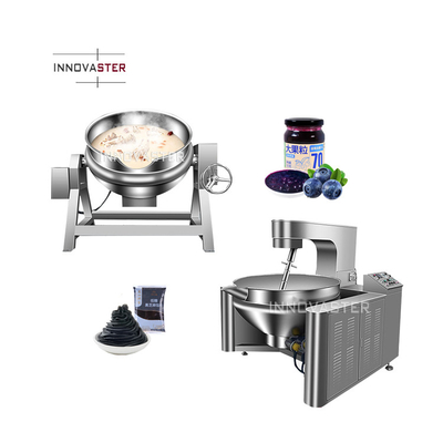 Pottes à cuire en acier inoxydable à chauffage à l'huile électrique à sauce avec jambes et fonction de mélange