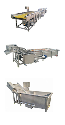 Machine de lavage de légumes et de fruits à cycle d'eau industriel pour un processus de nettoyage facile