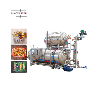 Stérilisation à haute température machine à rétractation de bouteilles en verre pour les aliments autoclave automatique