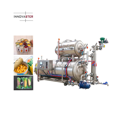 Stérilisation physique Pet Food Pressure Pouch Machine d'autoclave avec télécommande
