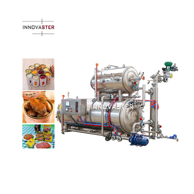 Stérilisation physique Petite machine à rétorsion d'immersion dans l'eau pour les repas prêts à manger