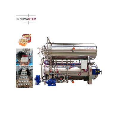 Machine de stérilisation alimentaire de 2100 kg pour stérilisateurs à vapeur de thon en conserve entièrement automatiques