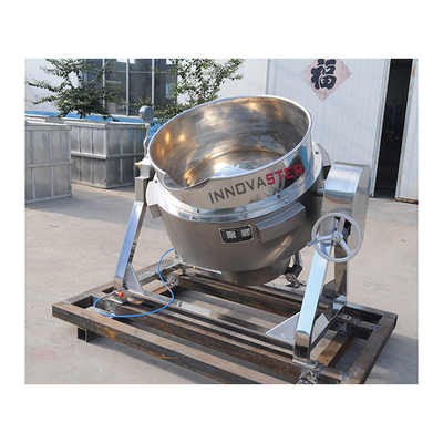 Bouilloire de cuisson à gaz à vapeur électrique 200L pour la préparation de pâte de tomate
