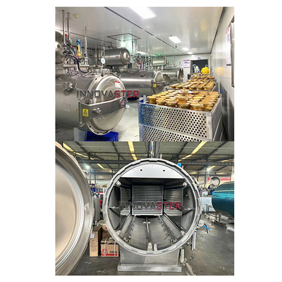 Boiler Pouch auxiliaire de nourriture pour animaux de compagnie stérilisation à haute température stérilisateur autoclave Rétort 1100 * 1200 * 1500MM