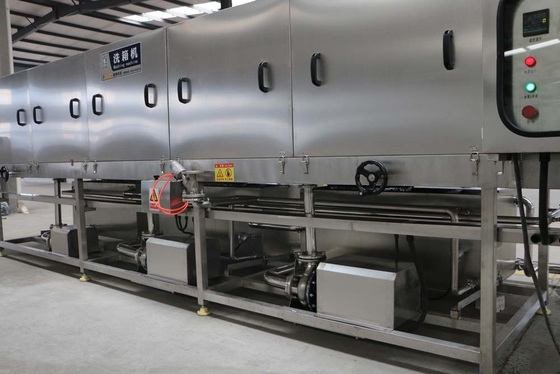 La machine à laver automatique de 650 kg de grande capacité pour les grands bacs en plastique et les plateaux agricoles