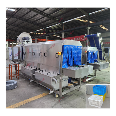 Laveuse industrielle pour un fonctionnement rapide, machine à laver en plastique à palettes, plateaux ou boîtes