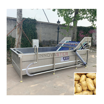 Machine de nettoyage de fruits de commerce 512 kg Capacité pour le lavage automatique des légumes