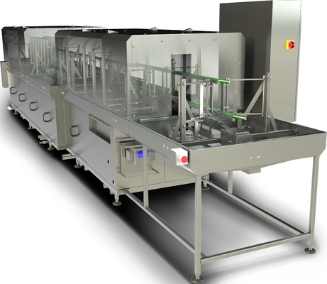 380/480V Voltage Argent Cages en plastique machine à laver pour un nettoyage rapide et complet