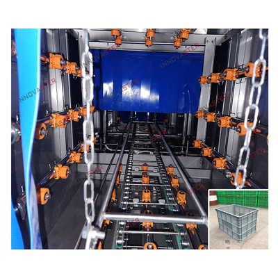 215 KG argent industriel en plastique panier à palettes plateau de lavage machine à nettoyer