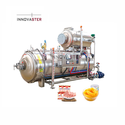 Stérilisateur alimentaire en acier inoxydable 304 en conserve de thon Poche de stérilisation machine de rétort d'autoclave