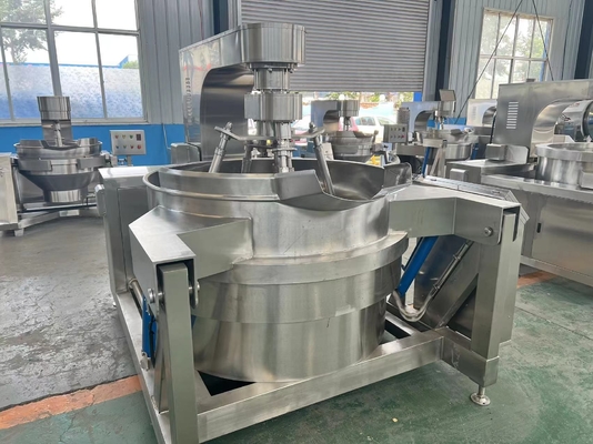 Cuisinière automatique à plusieurs têtes en acier inoxydable pour la fabrication de sauces