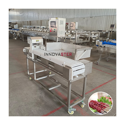 Grade automatique Vitesse automatique Sausage Barbecue agneau Skewer Machine pour la cuisson rapide