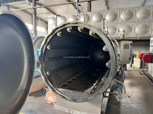 Appareil de rétorsion de bouteille liquide à vapeur auxiliaire à vapeur à eau horizontale