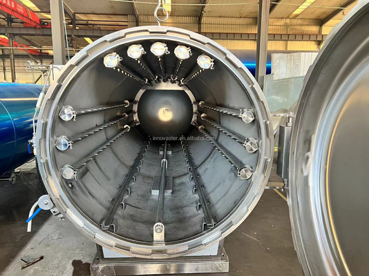 Machine de rétortation par lots entièrement automatique multifonctionnelle pour la stérilisation par immersion dans l'eau
