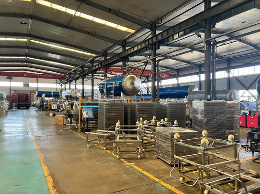 Machine de rétortation par lots entièrement automatique multifonctionnelle pour la stérilisation par immersion dans l'eau