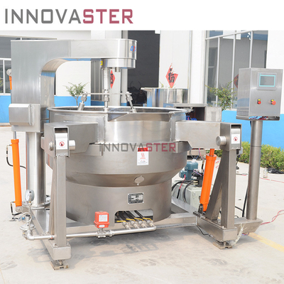 Chaudeuse à gaz à vapeur polyvalente à inclinaison à bouillonnage pour usine de transformation des légumes