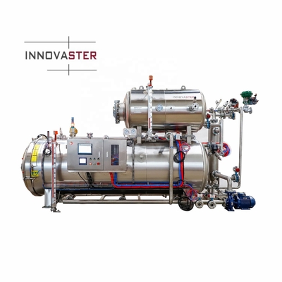 380V / 50Hz 3 phases machine de rétorsion de pulvérisation d'eau pour les produits de poche processus de stérilisation