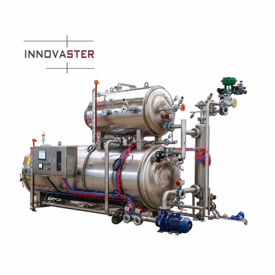 1100*1200*1500MM Stérilisation à haute température machine automatique de rétorsion par pulvérisation d'eau