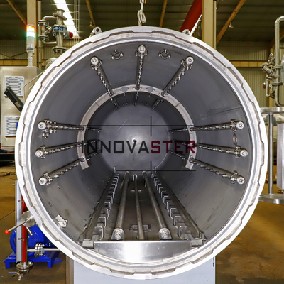 380V machine automatique de stérilisation par pulvérisation de vapeur de thon en conserve