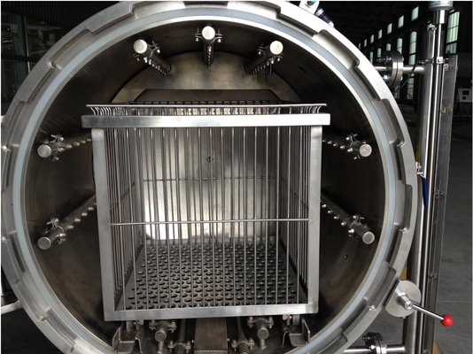 Machine de rétortation de récipient sous pression à haute pression cylindrique pour transformation alimentaire personnalisée