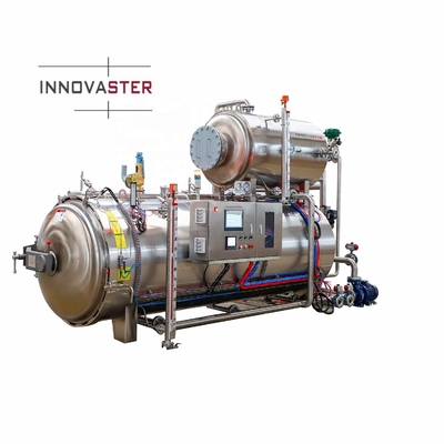 380V machine automatique de stérilisation par pulvérisation de vapeur de thon en conserve