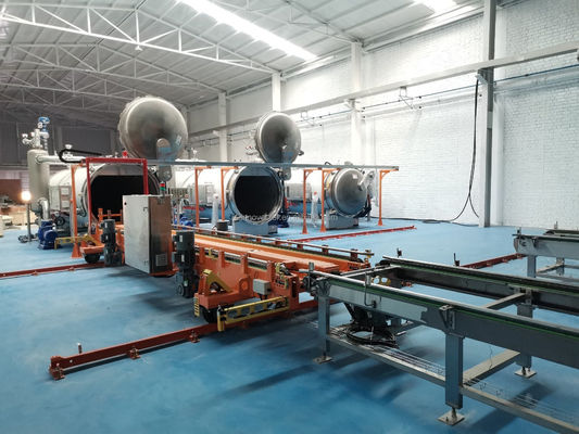 Machine à rétractation à autoclave de conserve industrielle à tension 3P avec fonctionnement automatique par lots