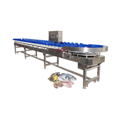 Machine de tri en poids de type convoyeur à courroie pour les fruits et légumes/poissons/fruits de mer