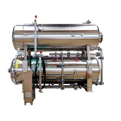 Autoclave horizontale industrielle à préchauffage à la vapeur moyenne pour le traitement des retorts