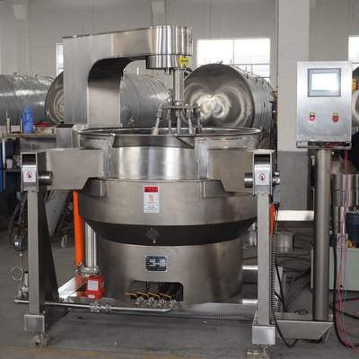 Chaudeuse à chaud à plusieurs agitateurs à gaz de cuisson pour restaurant pour usine de transformation de légumes