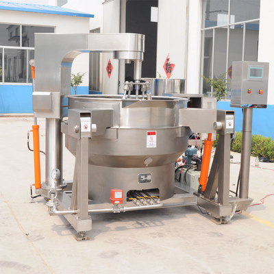 Sirop de sucre de qualité alimentaire bouilloire à gaine argentée avec conception industrielle et multi-agitateur