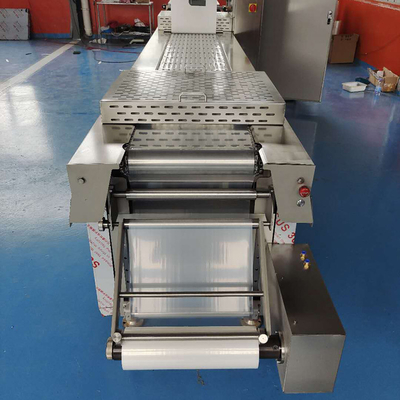 Machine d'emballage à vide continu à chaleur rétrécissable en acier inoxydable pour emballage en poche