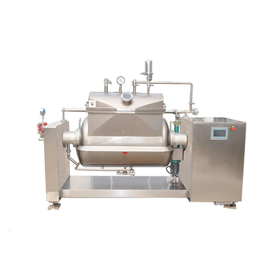 615 kg d'argent cuisinière à vide pour sirop de coco horizontal personnalisé / canne à sucre / confiture