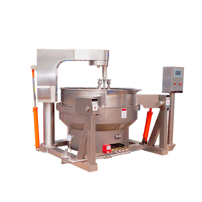 Machine de fabrication de sauces industrielles de capacité personnalisée avec agitateur multi et chauffage au gaz