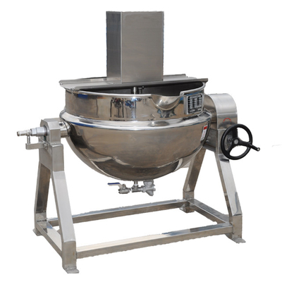 Bouilloire à vapeur chauffée à la main avec agitateur pour les solutions de transformation de la viande