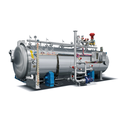 3P Voltage complet automatique rétorse bouteille surpression statique autoclave rotatif pour la confiture