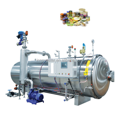 Rétorse rotative à surpression entièrement automatique pour la stérilisation alimentaire à haute température