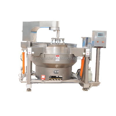 100-600L Capacité automatique de chauffage au gaz bouilloire de cuisson pour sauce multi-agitateur