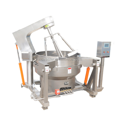 100-600L Capacité automatique de chauffage au gaz bouilloire de cuisson pour sauce multi-agitateur
