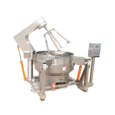 100-600L Capacité automatique de chauffage au gaz bouilloire de cuisson pour sauce multi-agitateur