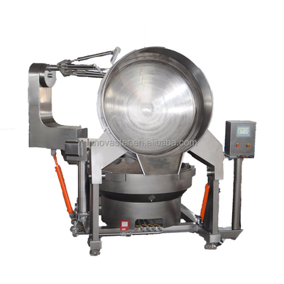 100-600L Capacité automatique de chauffage au gaz bouilloire de cuisson pour sauce multi-agitateur