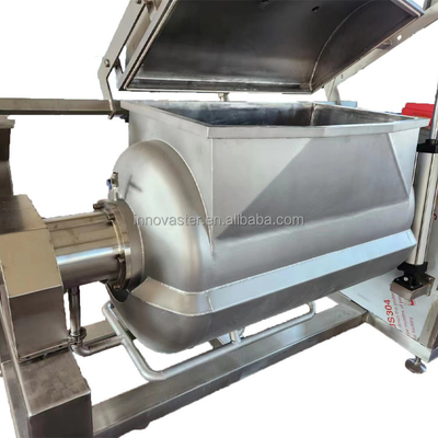 Bouilloire sous vide à pâte de haricots rouges avec une capacité de 100 à 600 litres et un agitateur horizontal