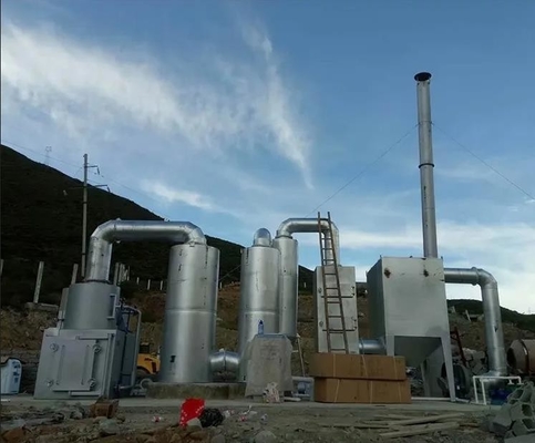 Incinérateur d'élimination des déchets de 11000 kg de poids pour solution d'élimination des déchets inoffensifs des pneus