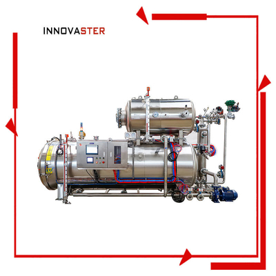 Structure Vessel à pression cylindrique Cuisinière à vapeur à pression automatique Stérilisateur alimentaire Machines d'autoclave