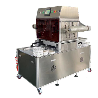 Machine d'emballage automatique à vide à atmosphère modifiée pour emballage de boîtes