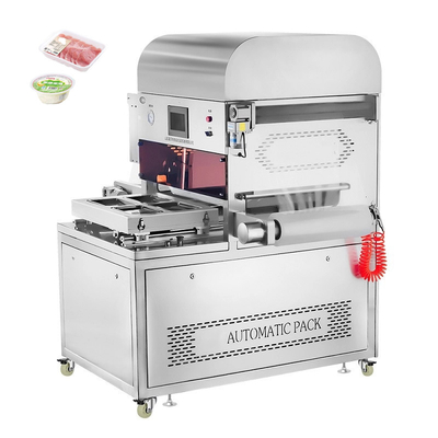 Machine d'emballage automatique à vide à atmosphère modifiée pour emballage de boîtes