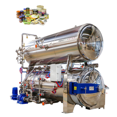 Autoclave rotative à vapeur moyenne pour la stérilisation du lait condensé par retort de multiplication
